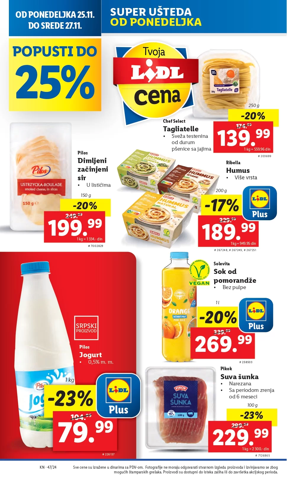 Lidl katalog PREHRANA 21-27.11.2024.
