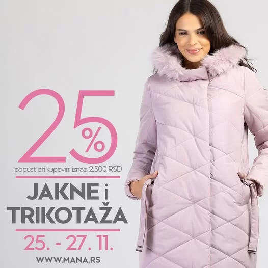 Mana SNIŽENJE 25-27.11.2024.
