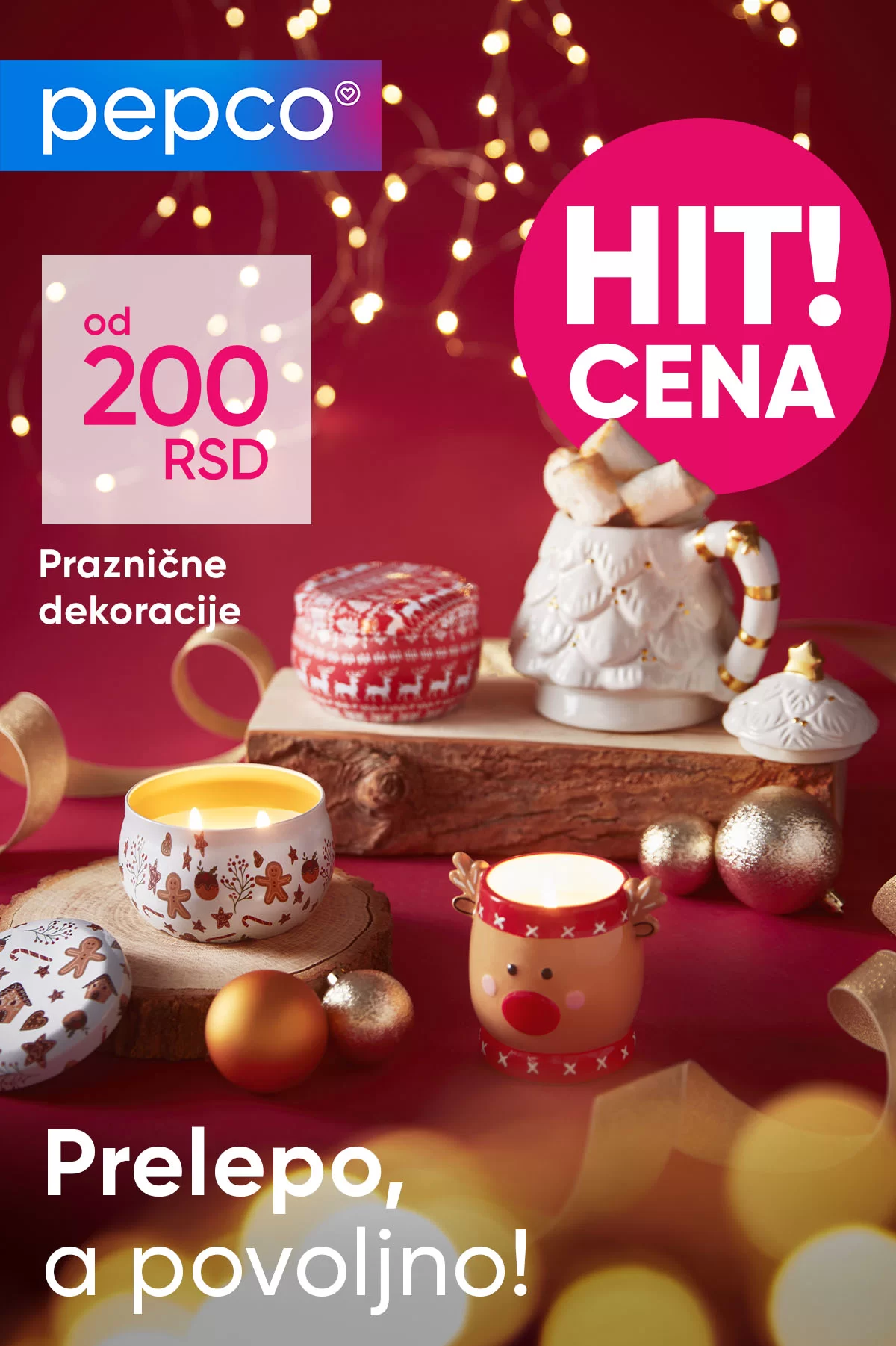 Pepco PRAZNIČNE DEKORACIJE decembar 2024.