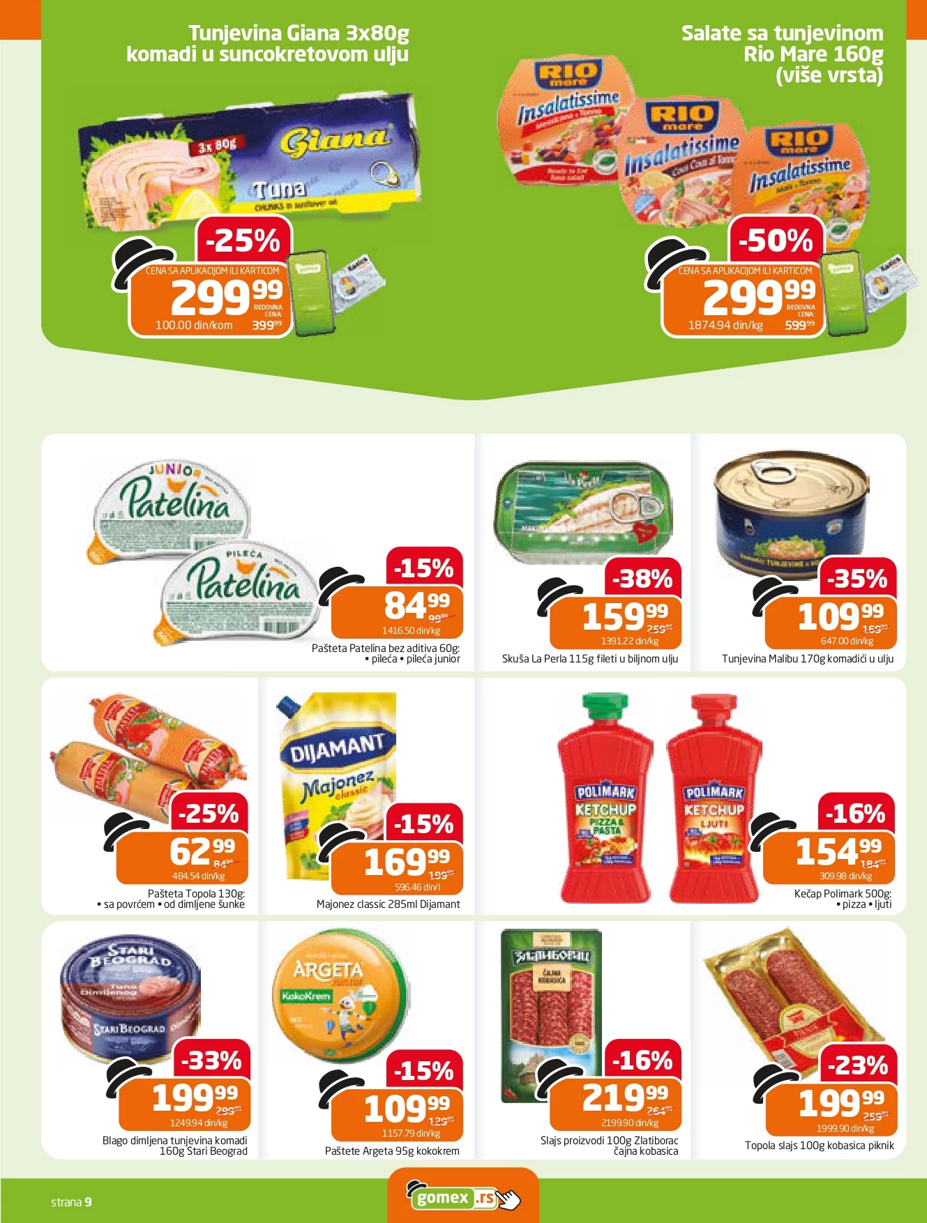 Gomex katalog AKCIJE IZ ŠEŠIRA 18.12.2024-7.1.2025.