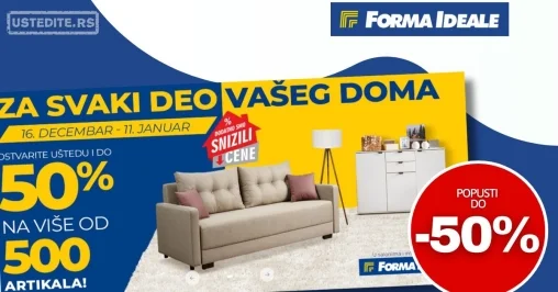 Forma Ideale SNIŽENJE 16.12.2024-11.1.2025.