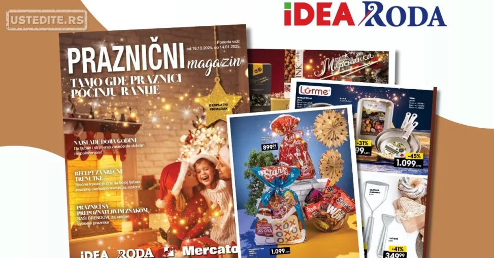 Roda & Idea katalog PRAZNIČNI 16.12.2024-14.1.2025.