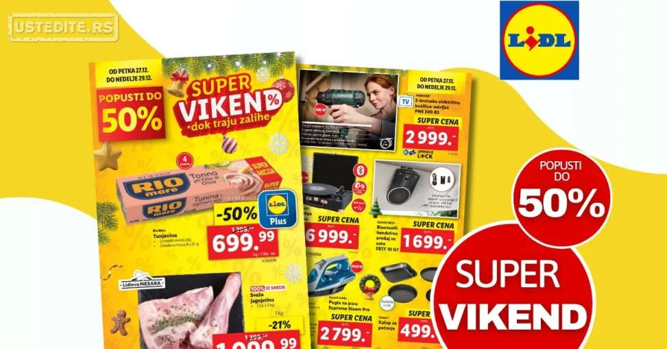 Lidl VIKEND AKCIJA 27-29.12.2024.