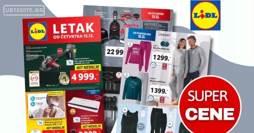 Lidl katalog NEPREHRANA 12-18.12.2024.
