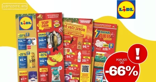Lidl katalog PREHRANA 2-8.1.2025.