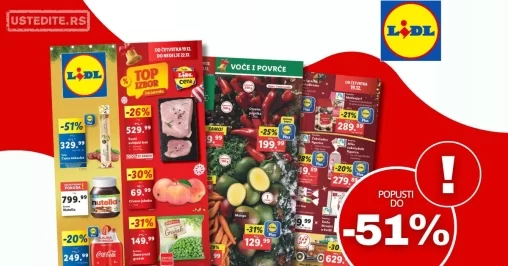 Lidl katalog PREHRANA 19-25.12.2024.