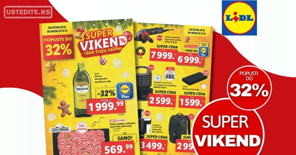 Lidl VIKEND AKCIJA 20-22.12.2024.