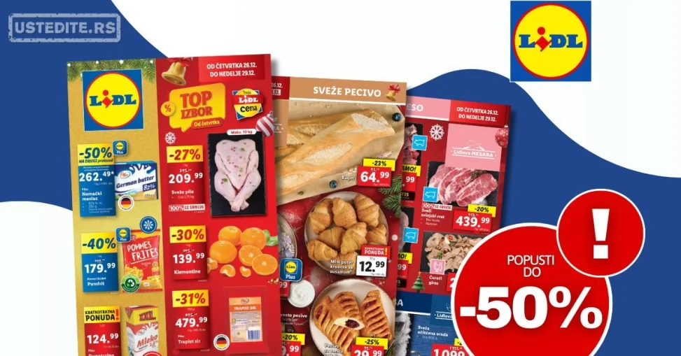 Lidl katalog PREHRANA 26-31.12.2024.