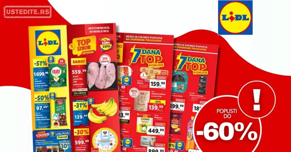Lidl katalog PREHRANA 5-11.12.2024.