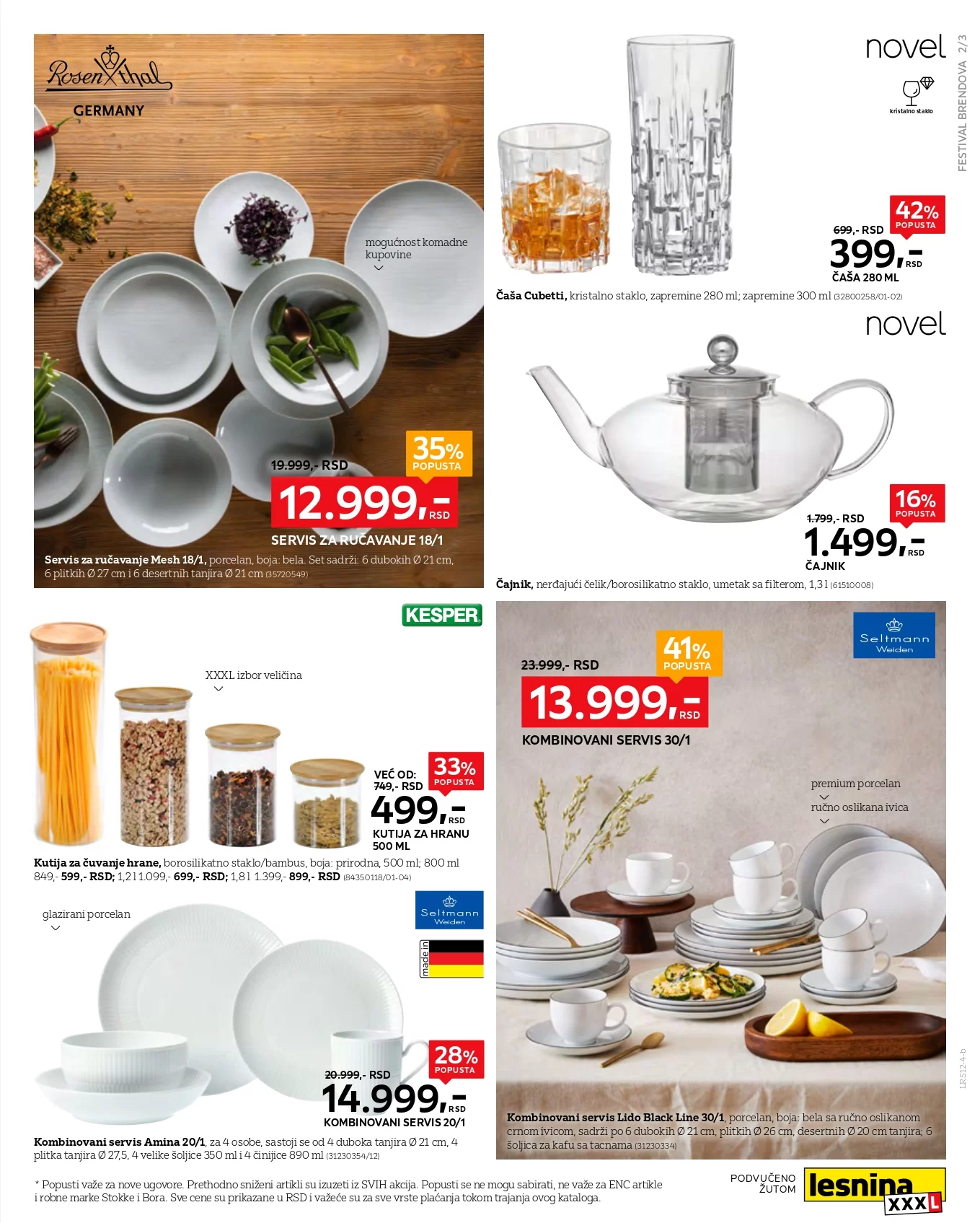 Lesnina XXXL katalog OPREMA ZA DOM 2-31.12.2024.