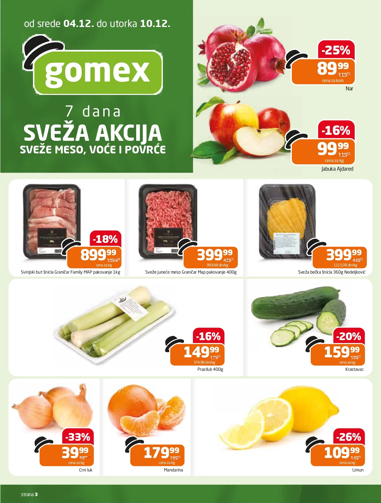 Gomex katalog AKCIJE IZ ŠEŠIRA 4-17.12.2024.