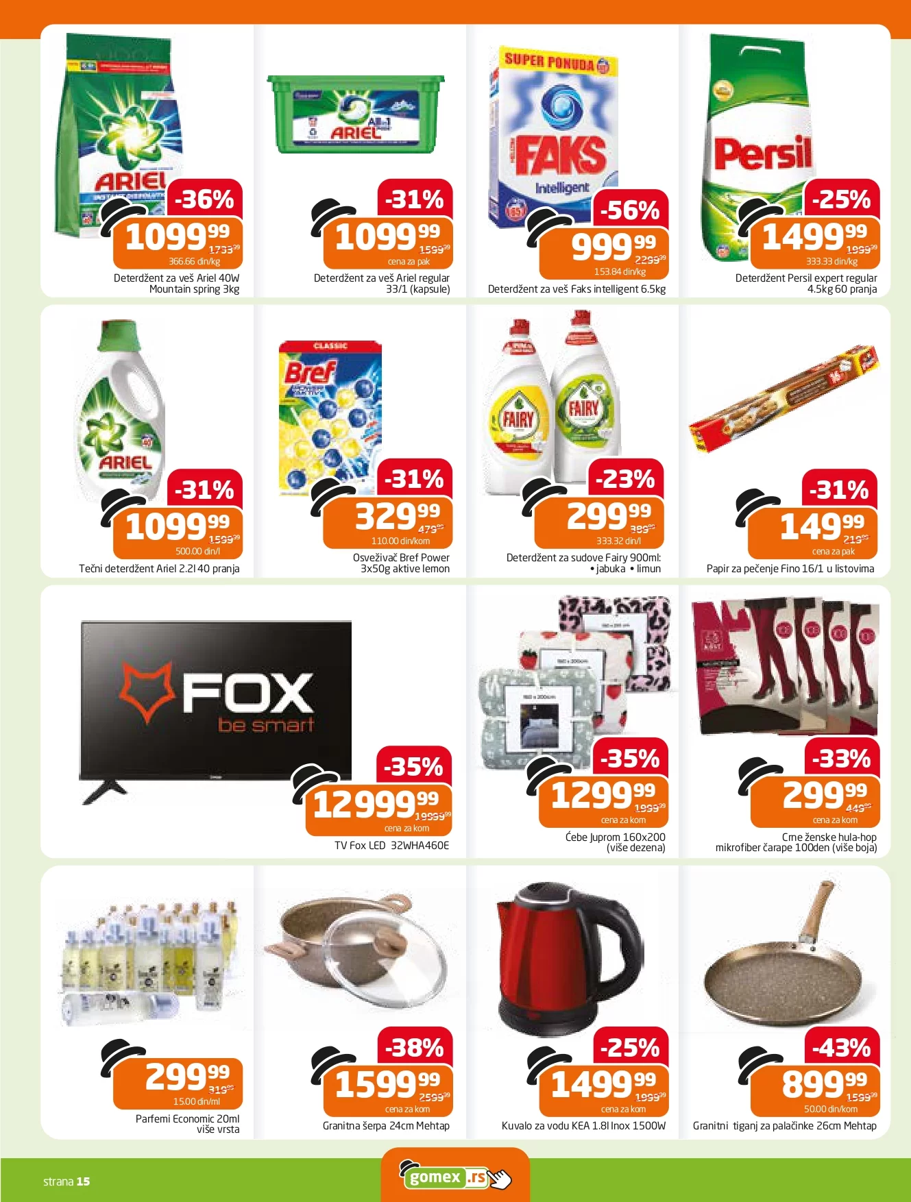 Gomex katalog AKCIJE IZ ŠEŠIRA 4-17.12.2024.