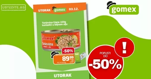 Gomex katalog UTORAK 3.12.2024.