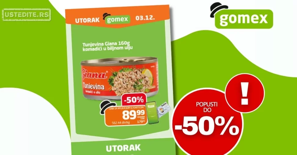 Gomex katalog UTORAK 3.12.2024.