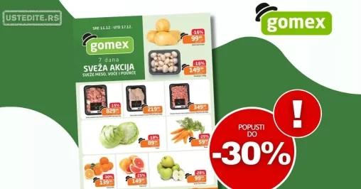Gomex SVEŽA AKCIJA 11-17.12.2024.