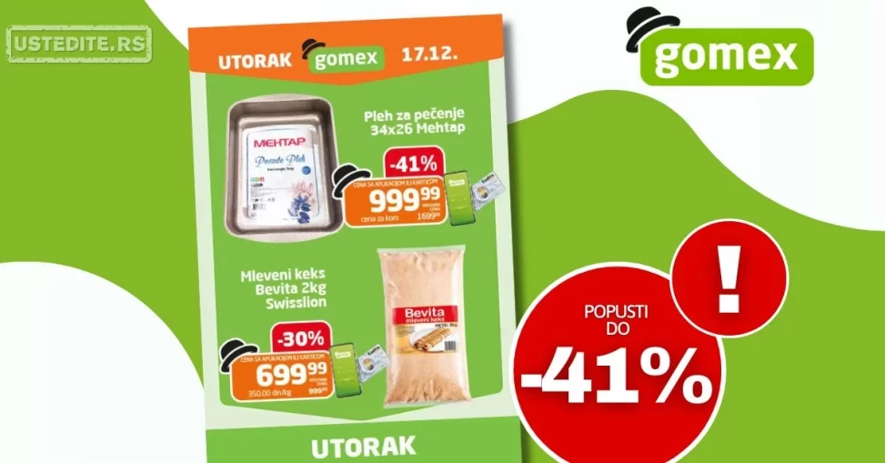Gomex katalog UTORAK 17.12.2024.