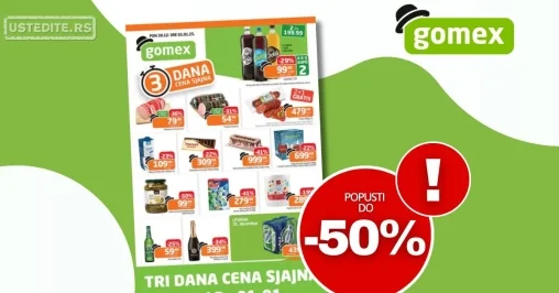 Gomex katalog 30.12.2024-1.1.2025.