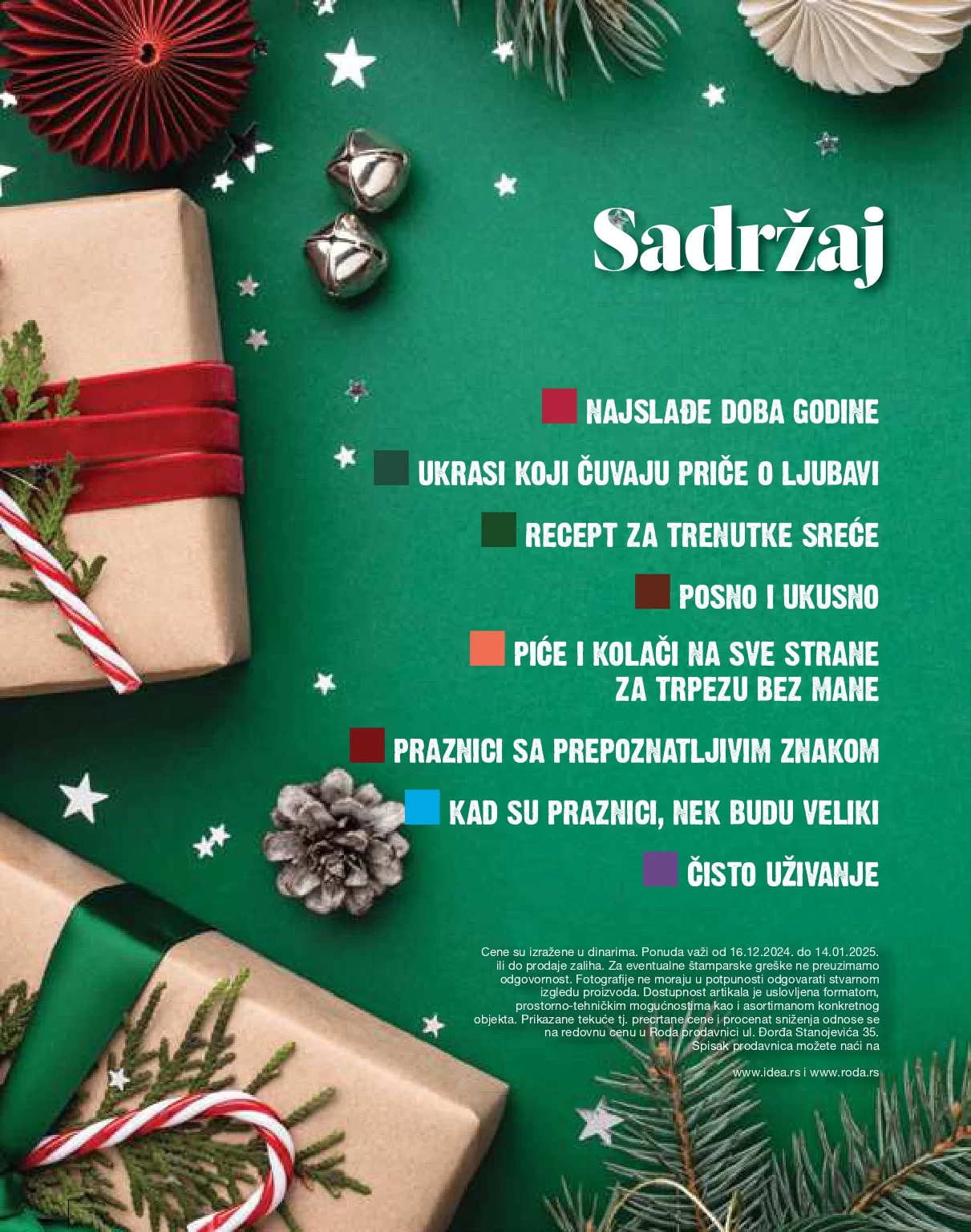 Roda & Idea katalog PRAZNIČNI 16.12.2024-14.1.2025. 