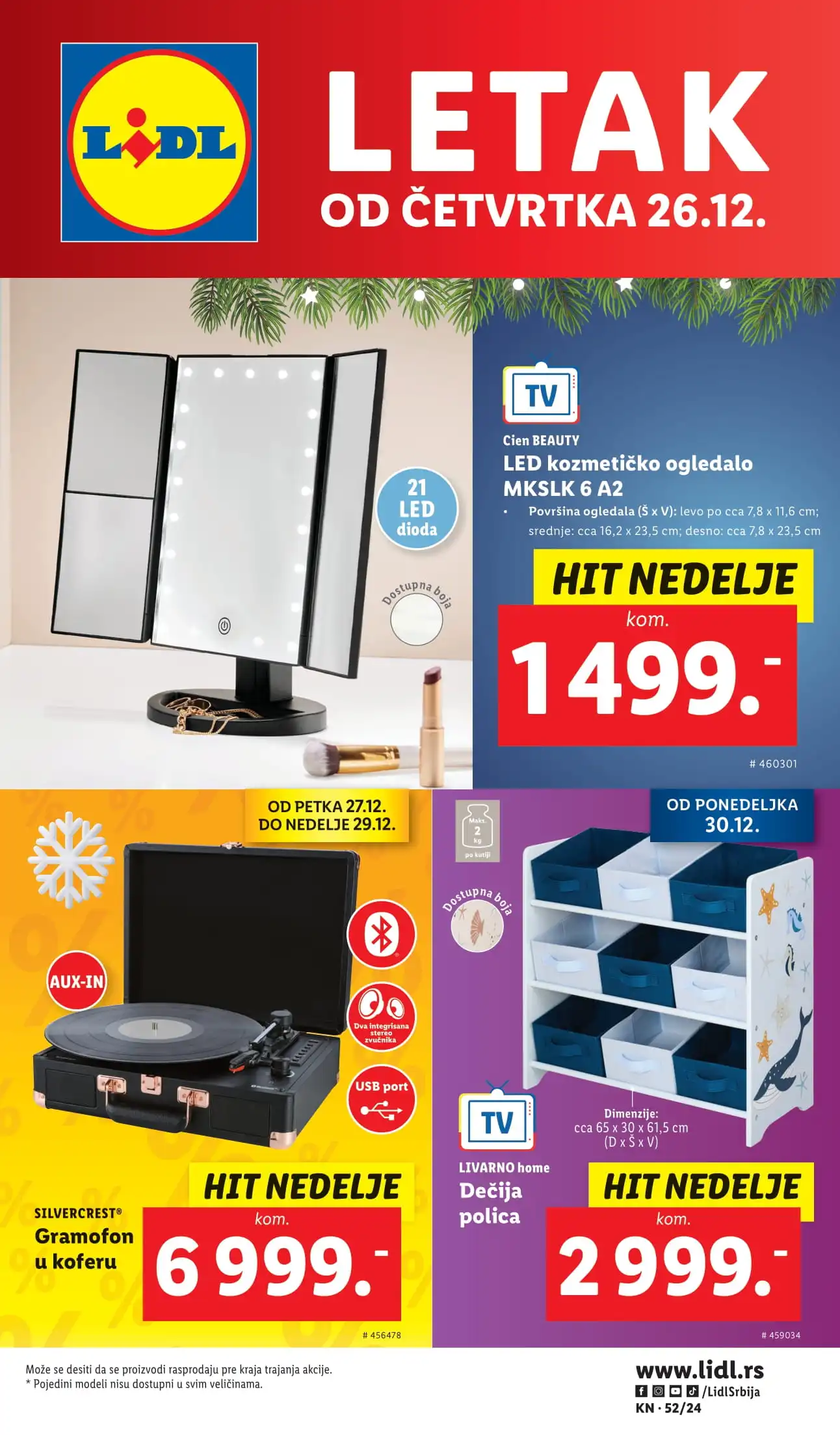 Lidl katalog NEPREHRANA 26-31.12.2024.