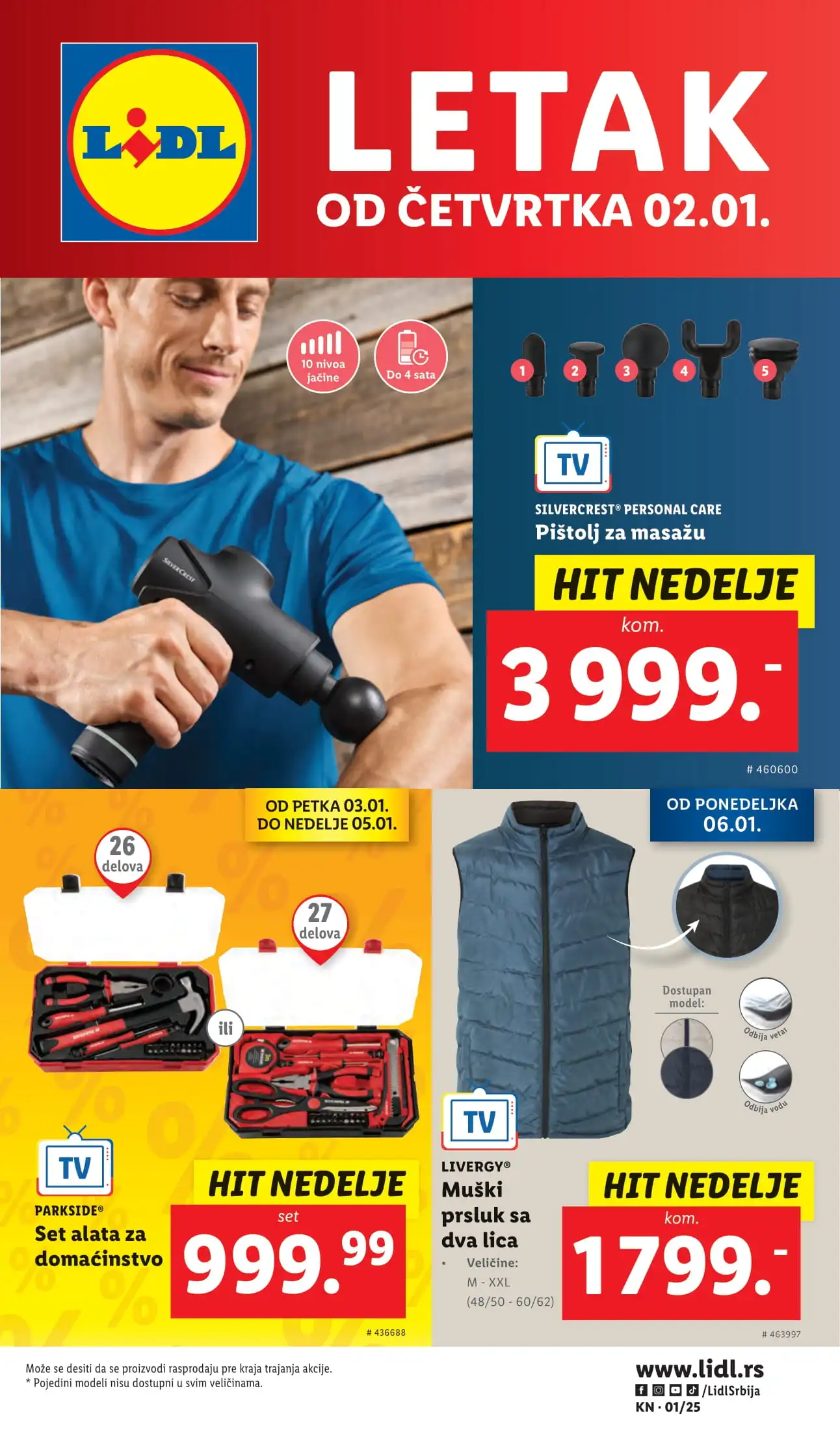 Lidl katalog NEPREHRANA 2-8.1.2025.