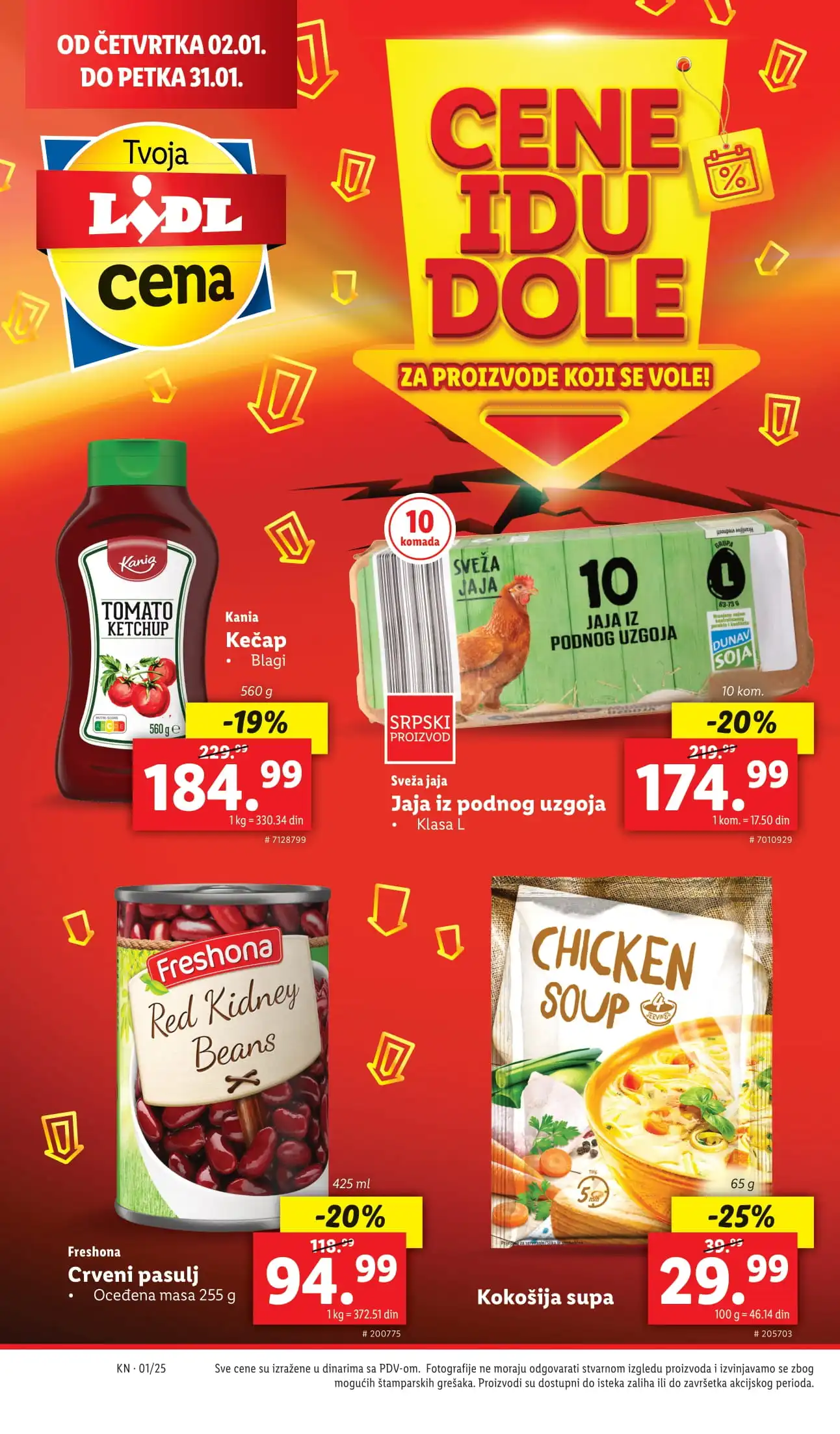 Lidl katalog CENE IDU DOLE 2-31.1.2025.