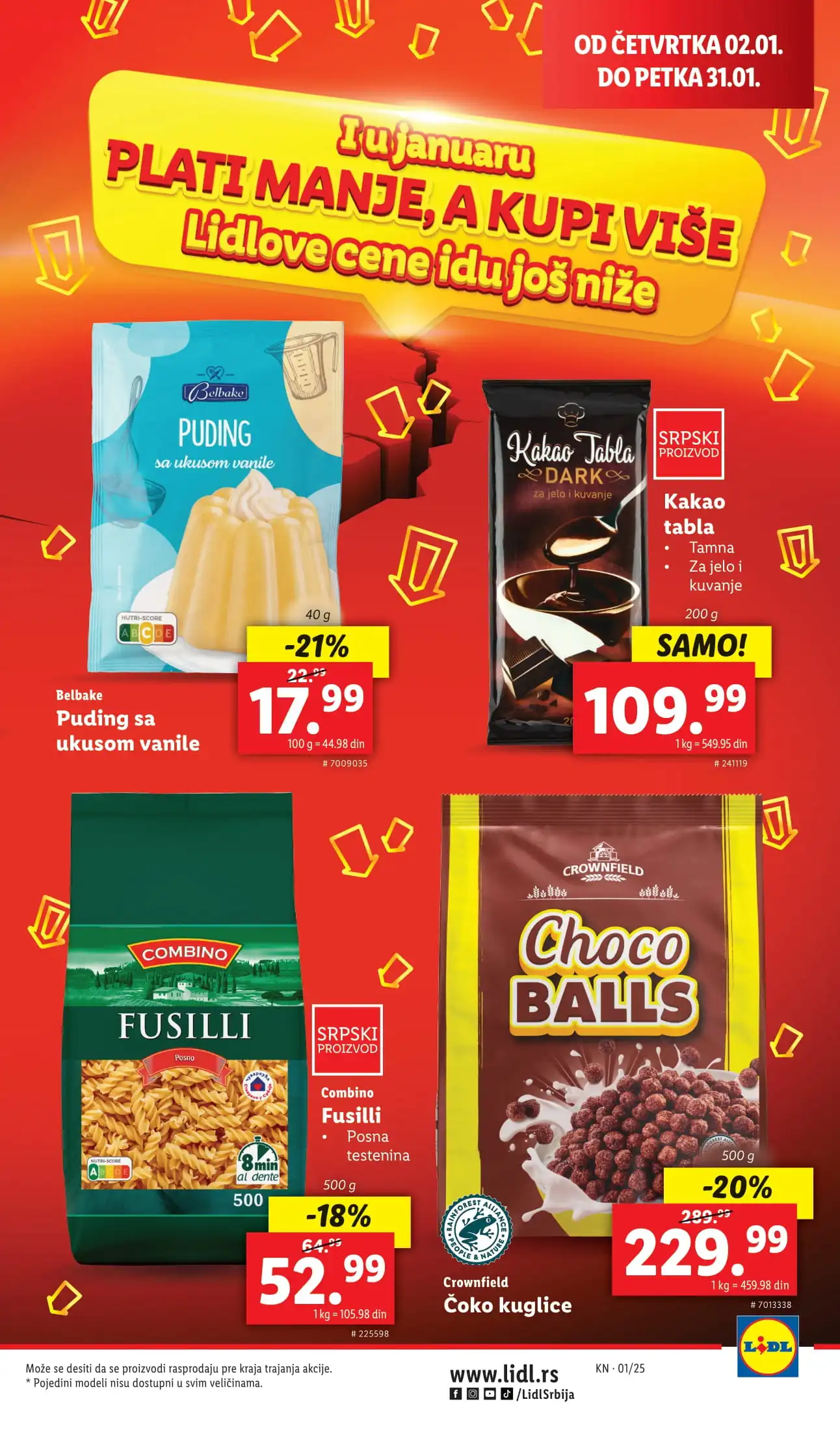 Lidl katalog CENE IDU DOLE 2-31.1.2025.