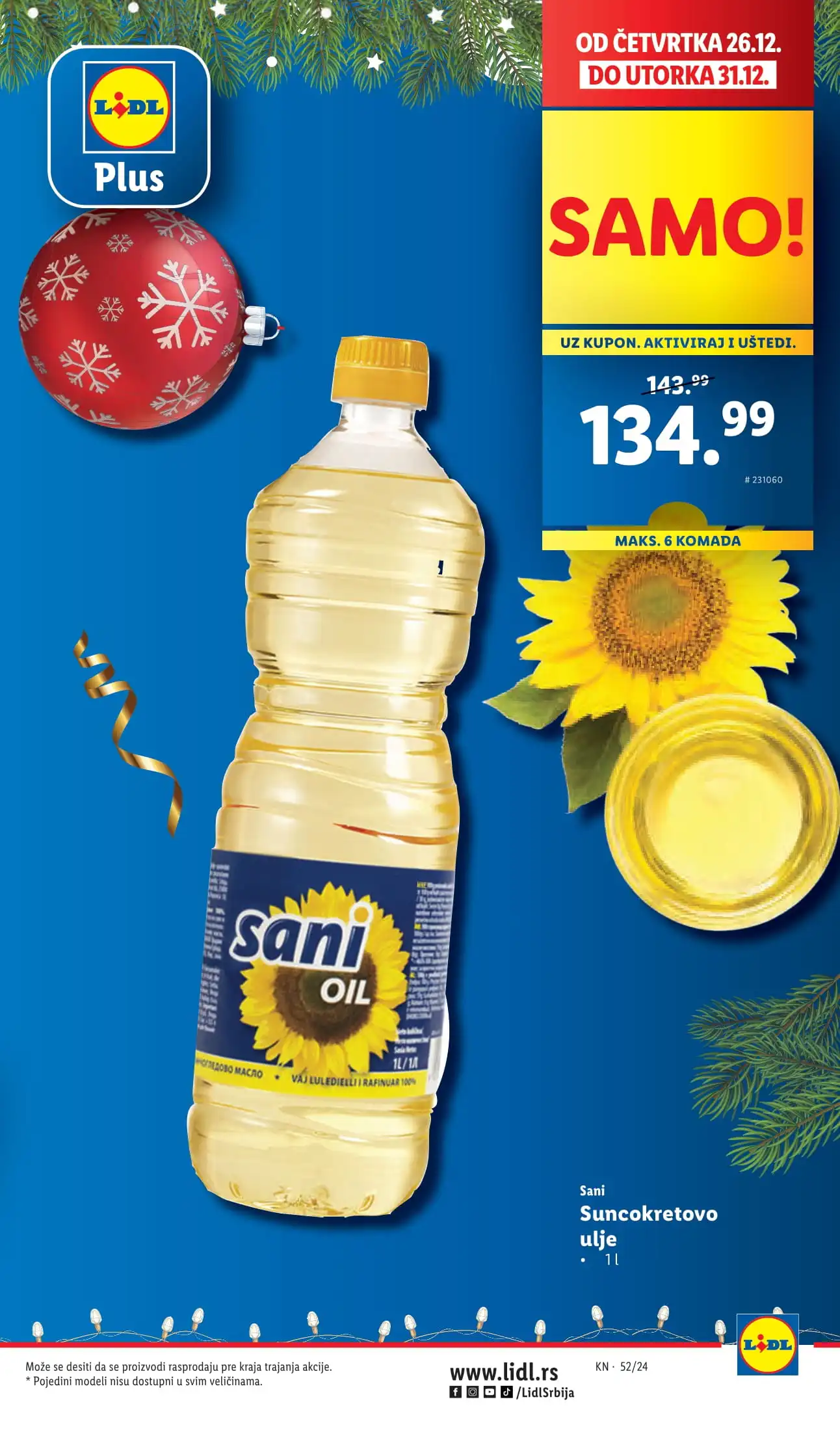 Lidl katalog PREHRANA 26-31.12.2024.