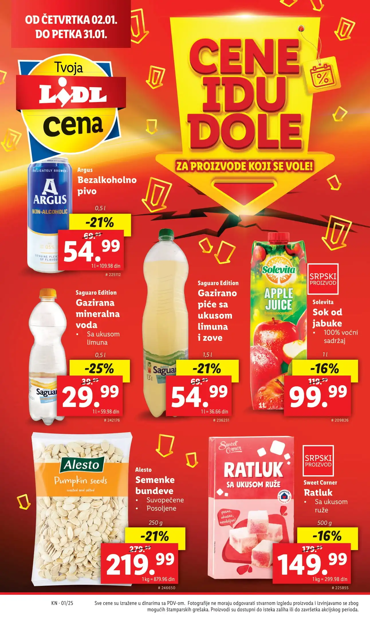 Lidl katalog CENE IDU DOLE 2-31.1.2025.