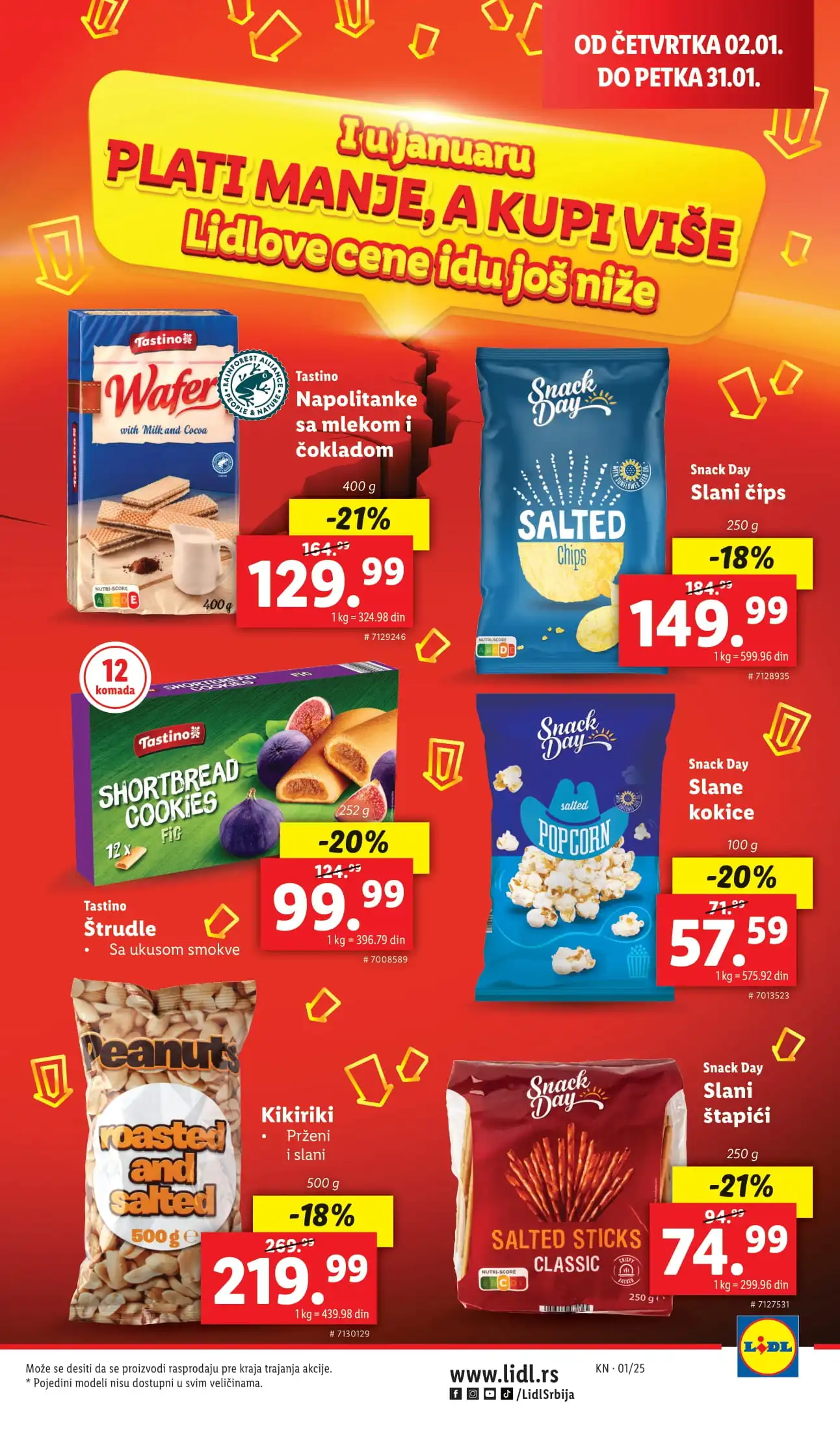 Lidl katalog CENE IDU DOLE 2-31.1.2025.