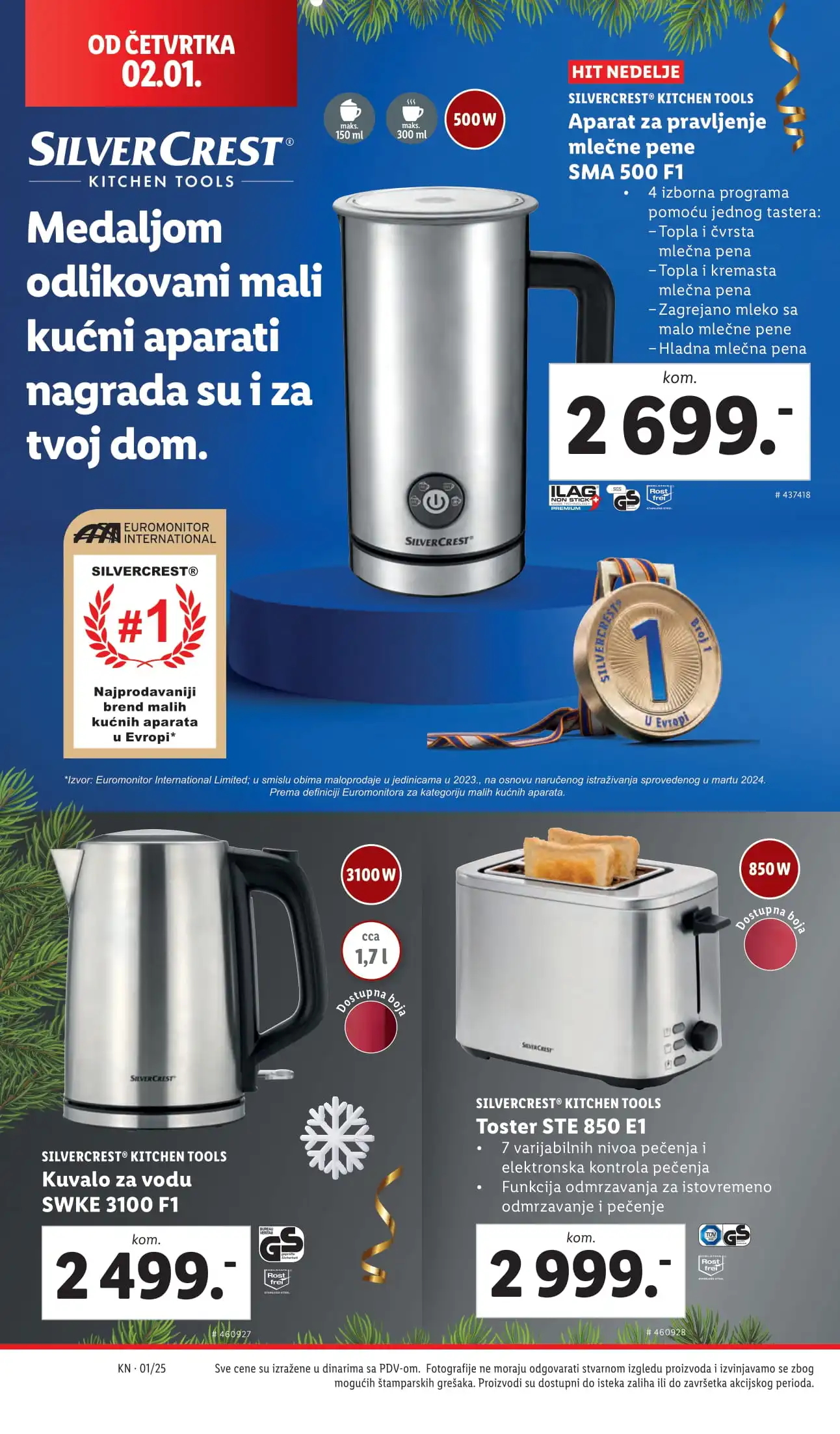 Lidl katalog NEPREHRANA 2-8.1.2025.