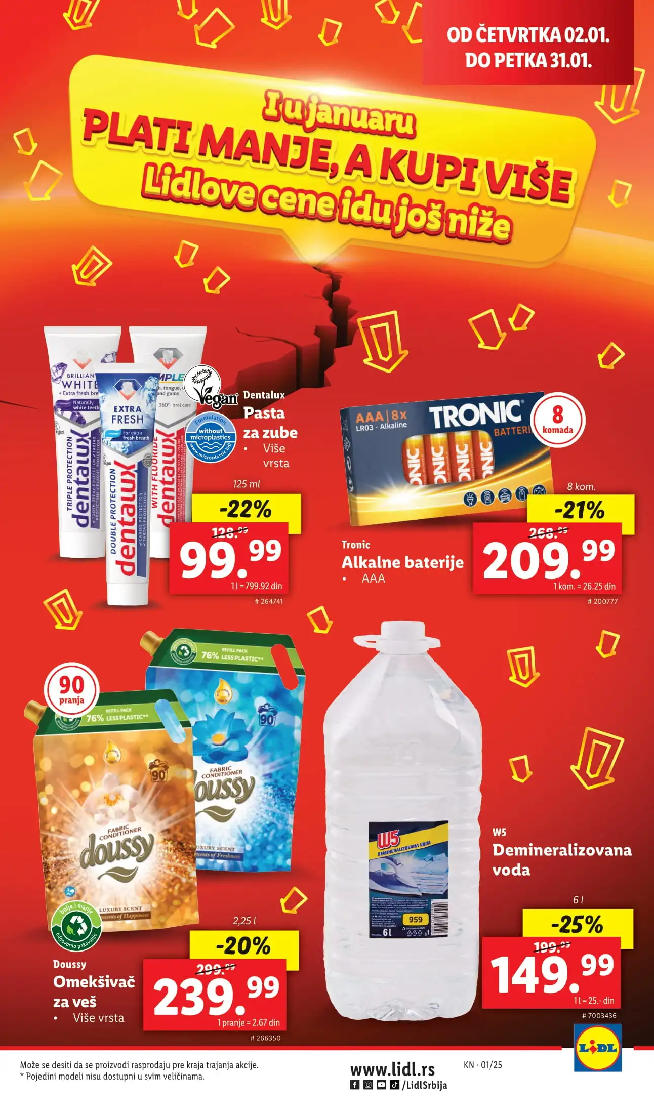 Lidl katalog CENE IDU DOLE 2-31.1.2025.