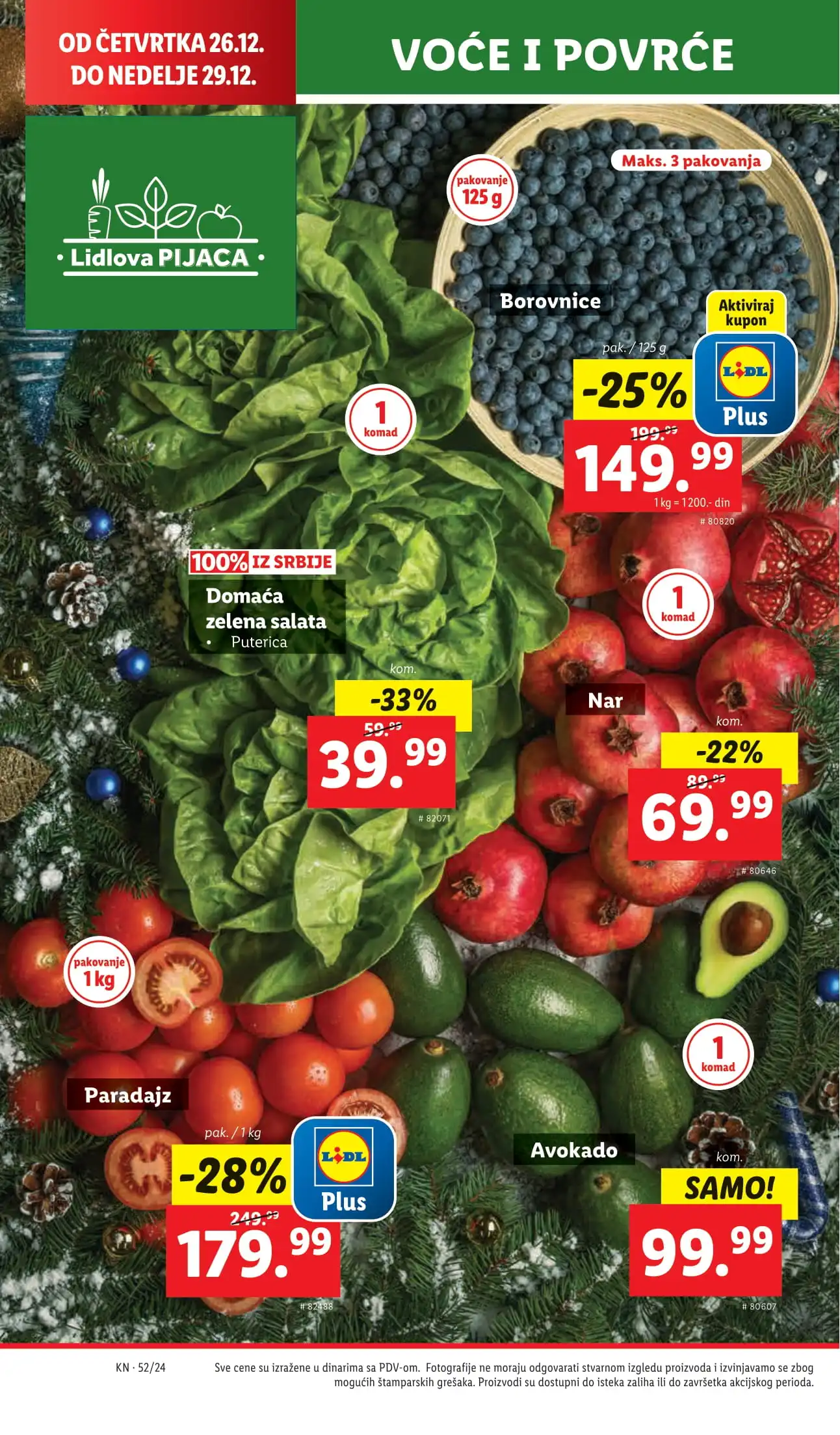 Lidl katalog PREHRANA 26-31.12.2024.