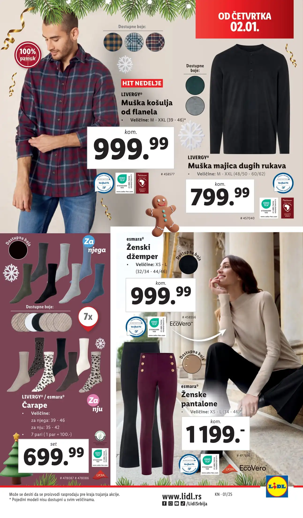 Lidl katalog NEPREHRANA 2-8.1.2025.