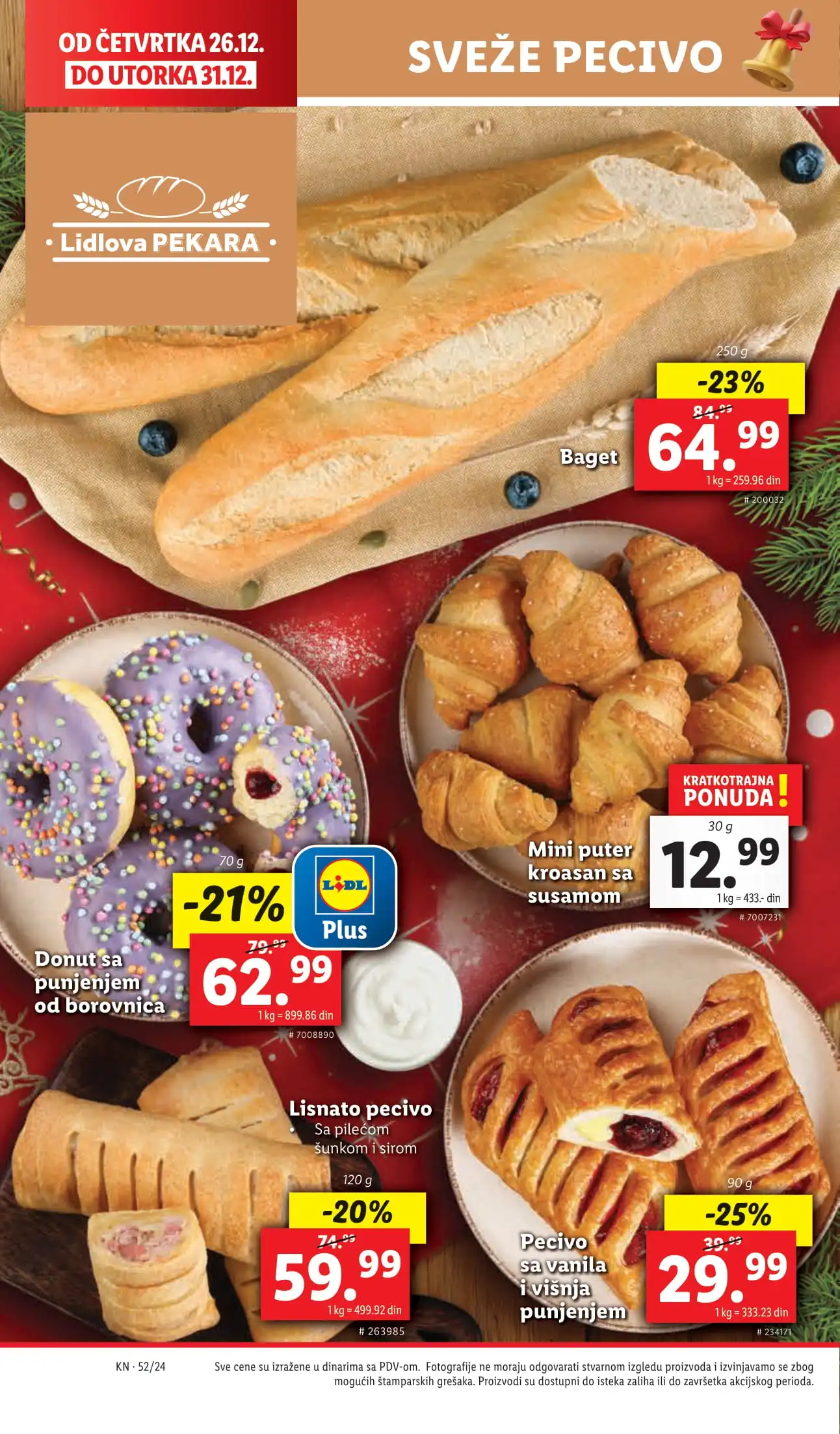 Lidl katalog PREHRANA 26-31.12.2024.