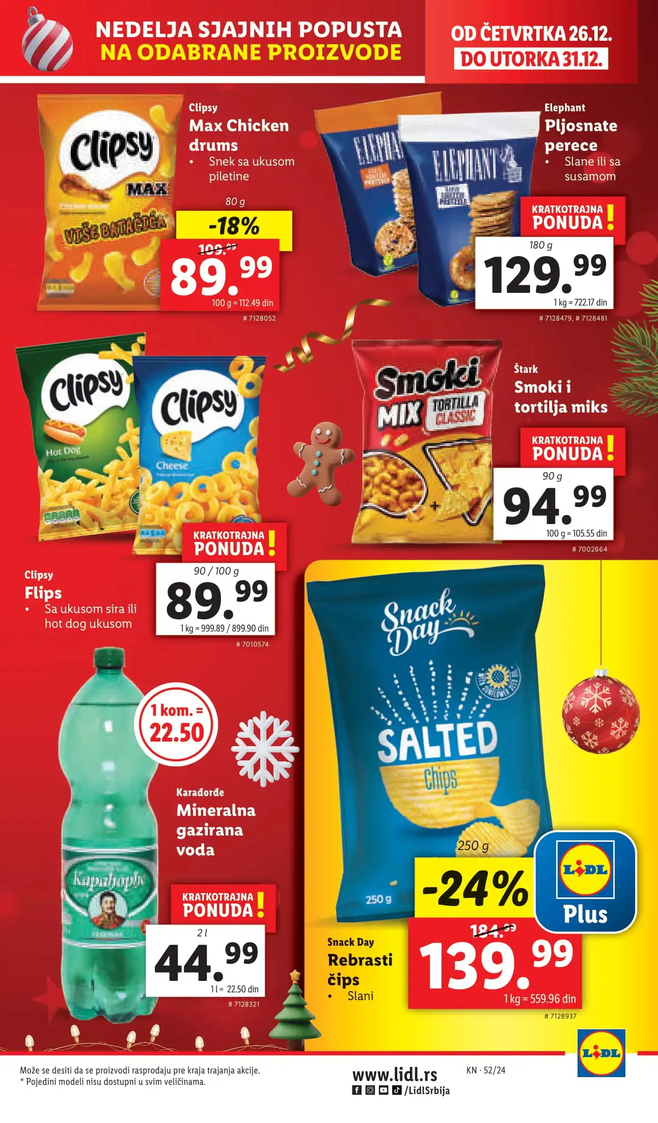 Lidl katalog PREHRANA 26-31.12.2024.