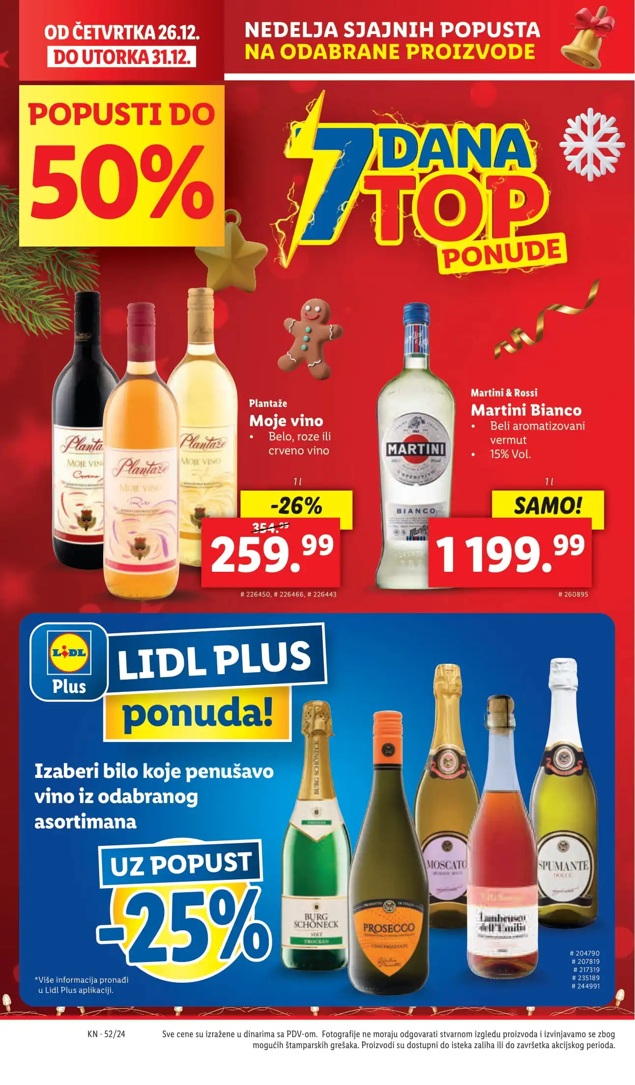 Lidl katalog PREHRANA 26-31.12.2024.