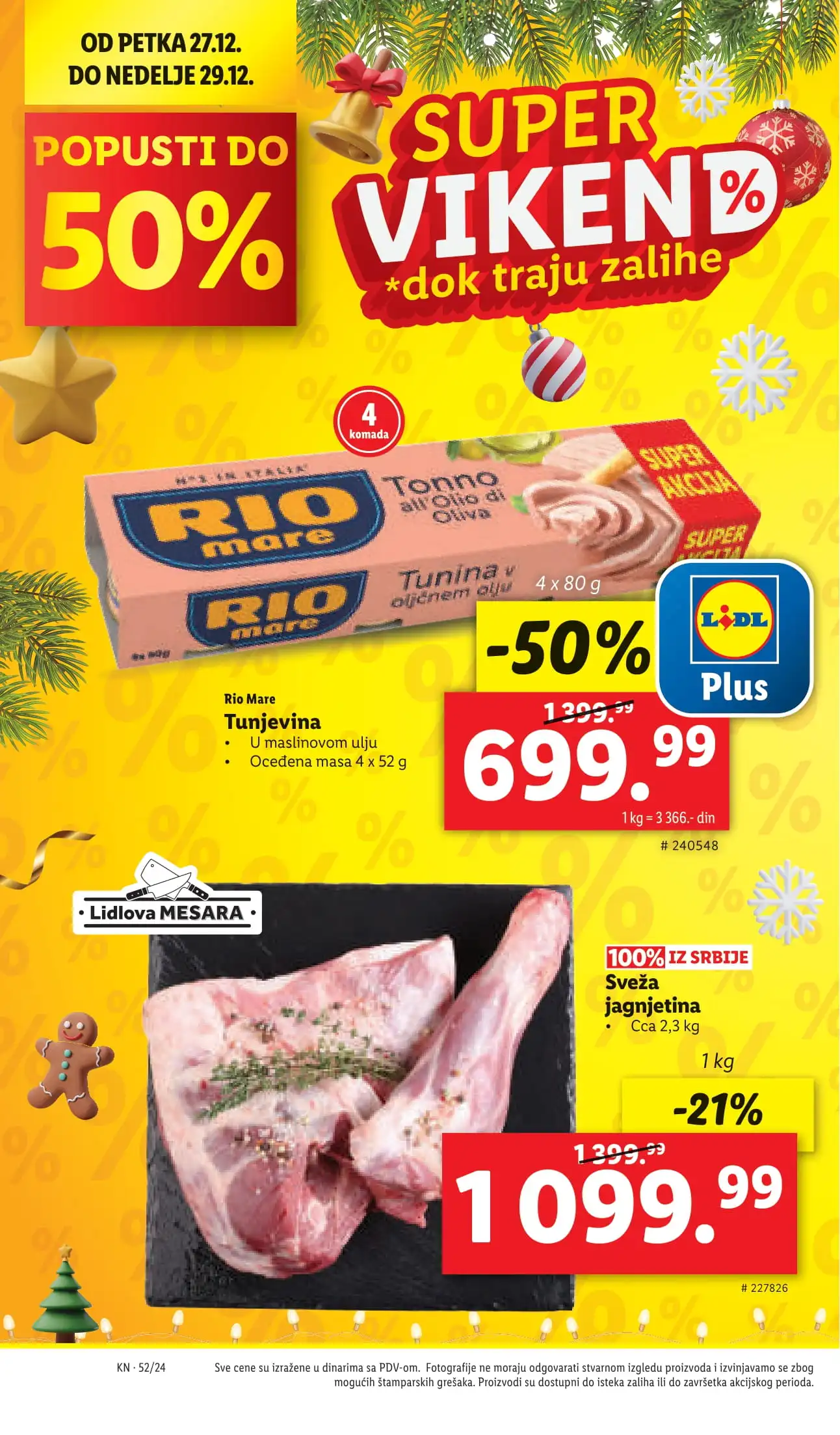 Lidl katalog PREHRANA 26-31.12.2024.