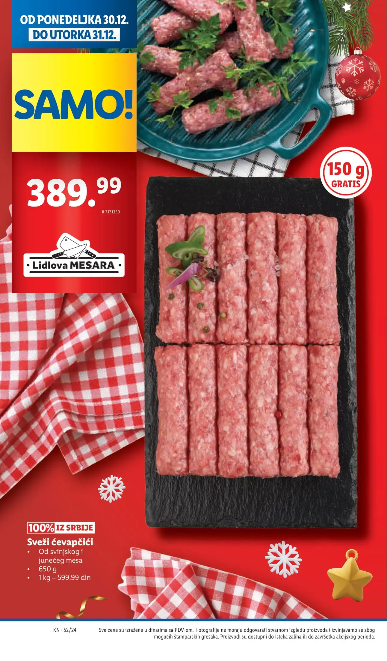 Lidl katalog PREHRANA 26-31.12.2024.
