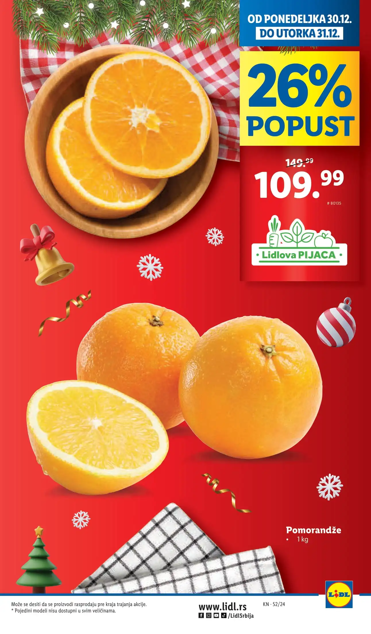 Lidl katalog PREHRANA 26-31.12.2024.