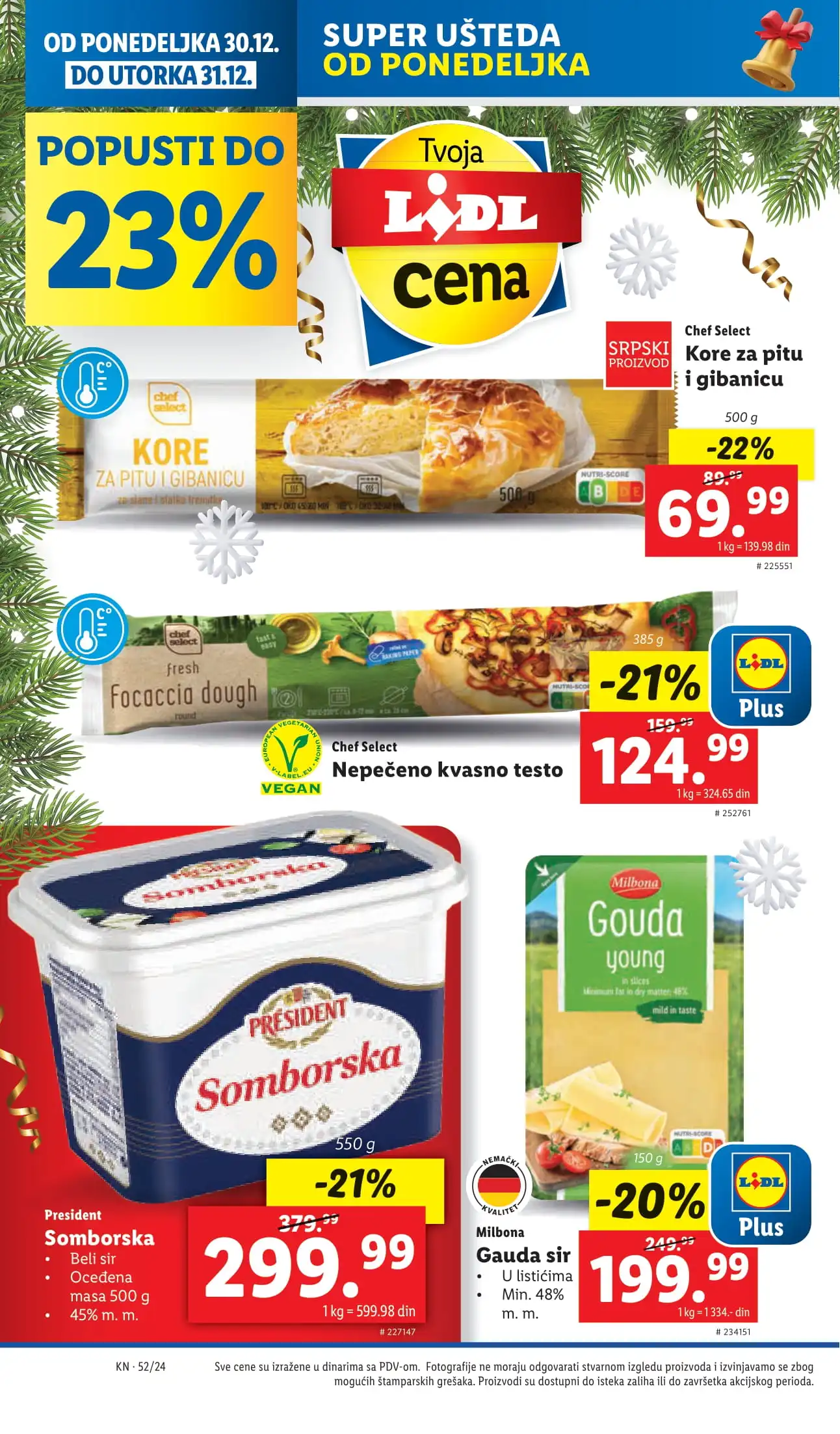 Lidl katalog PREHRANA 26-31.12.2024.