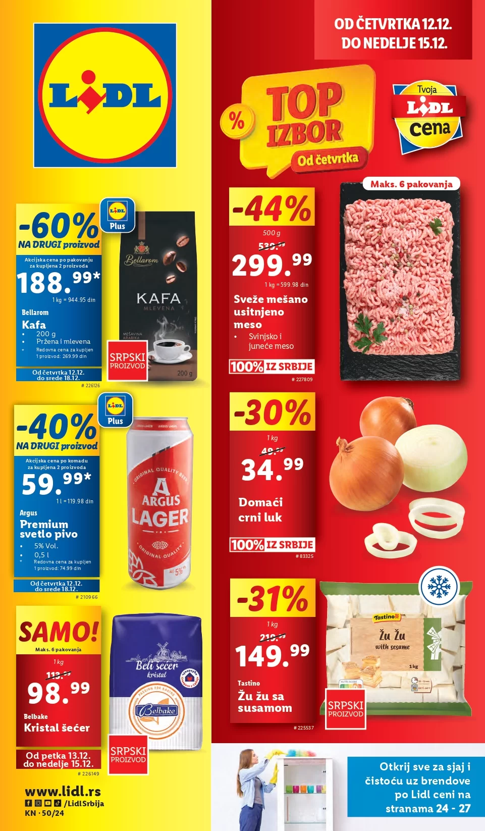 Lidl katalog PREHRANA 12-18.12.2024.