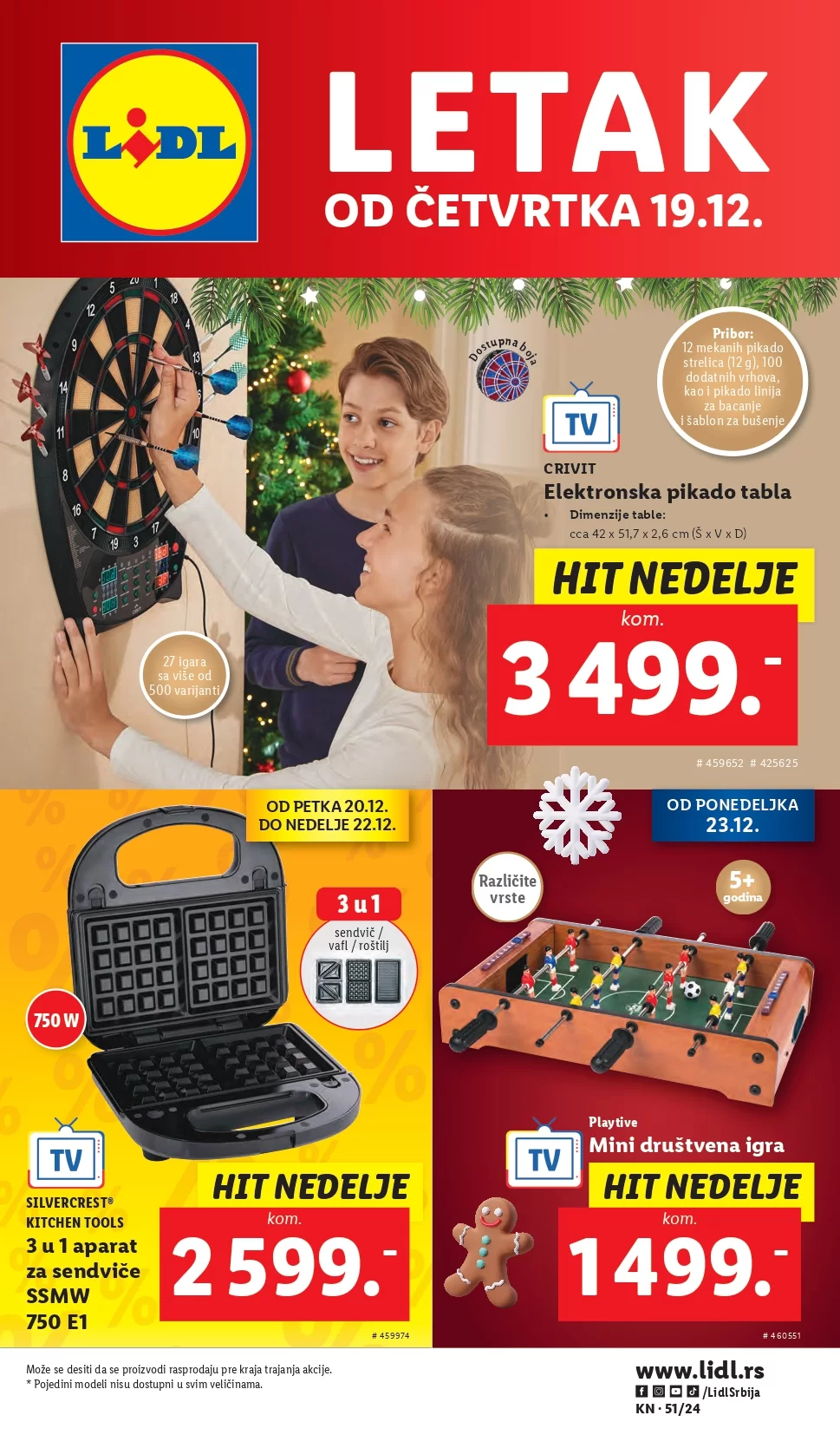 Lidl katalog NEPREHRANA 19-25.12.2024.