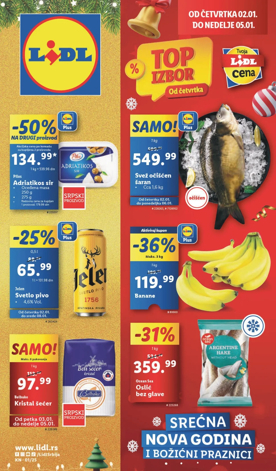 Lidl katalog PREHRANA 2-8.1.2025.