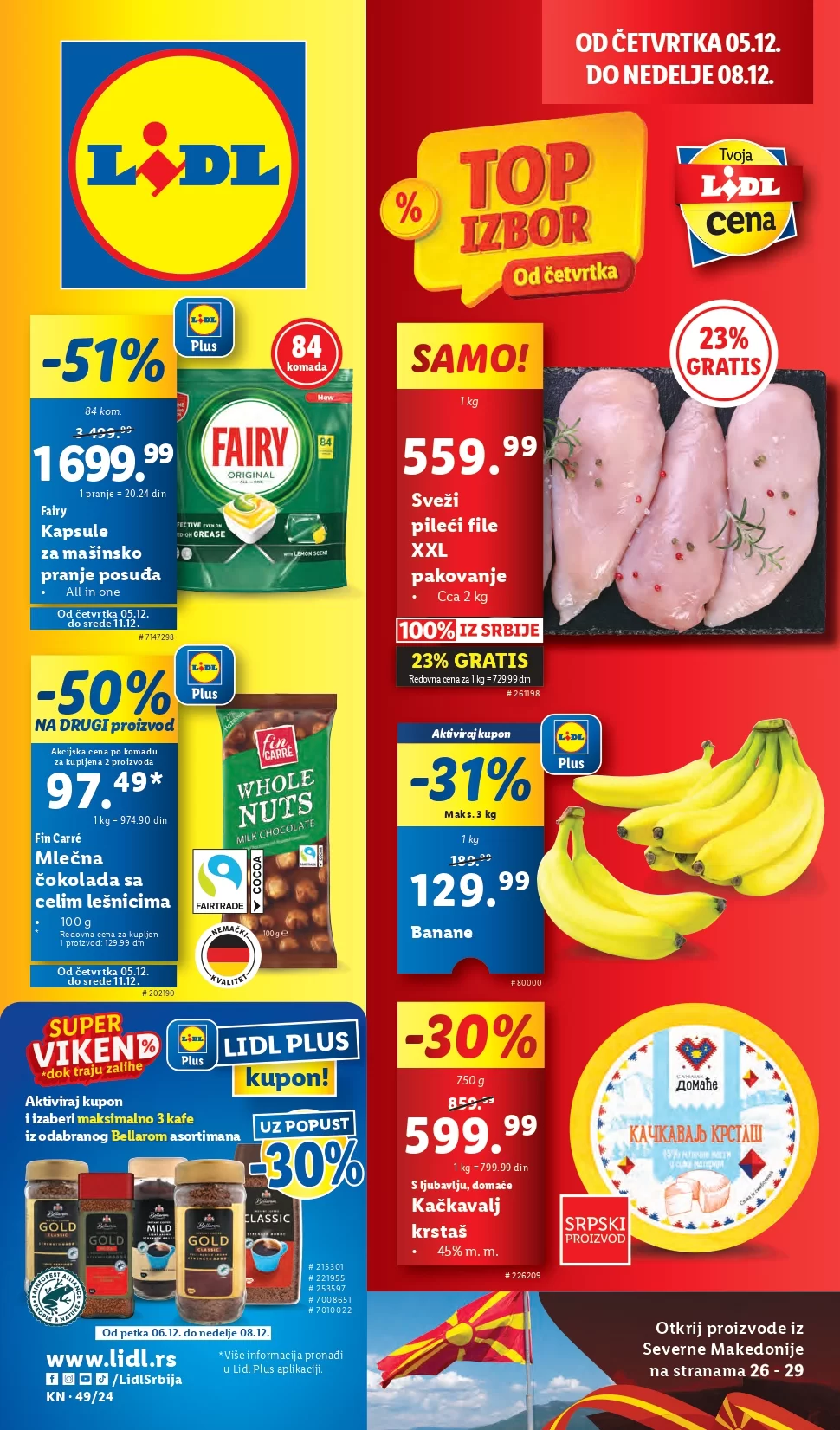 Lidl katalog PREHRANA 5-11.12.2024.