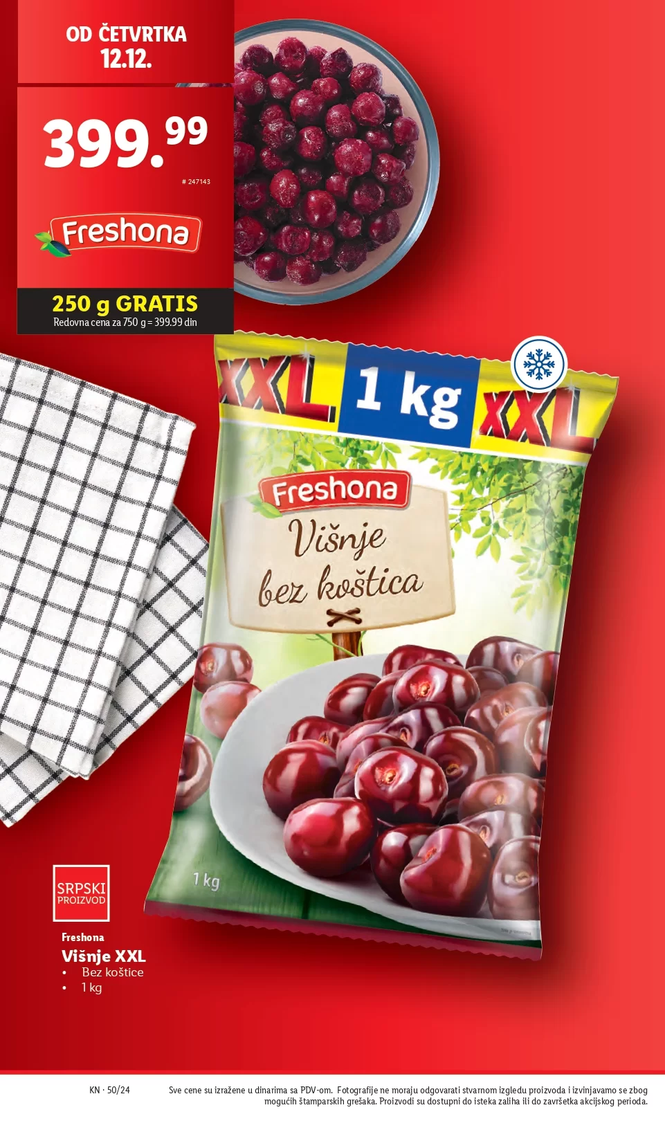 Lidl katalog PREHRANA 12-18.12.2024.