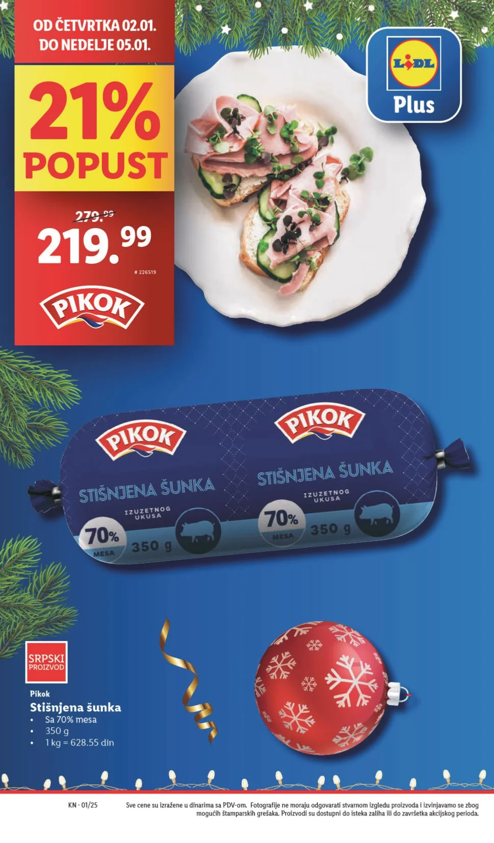 Lidl katalog PREHRANA 2-8.1.2025.