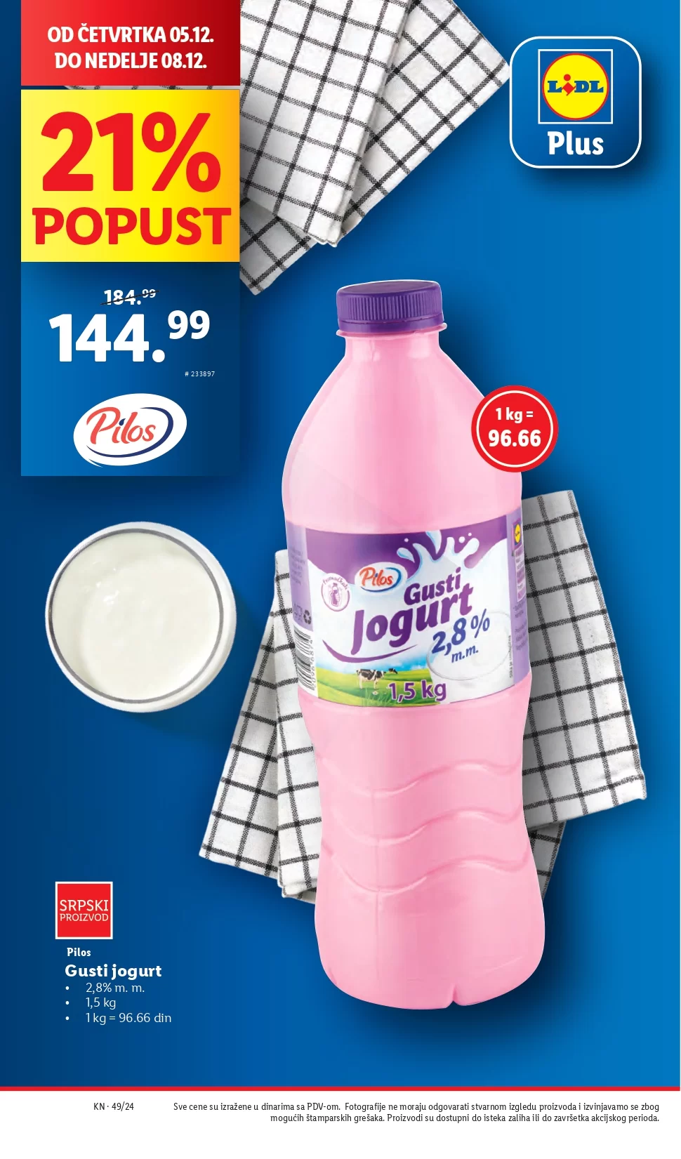 Lidl katalog PREHRANA 5-11.12.2024.