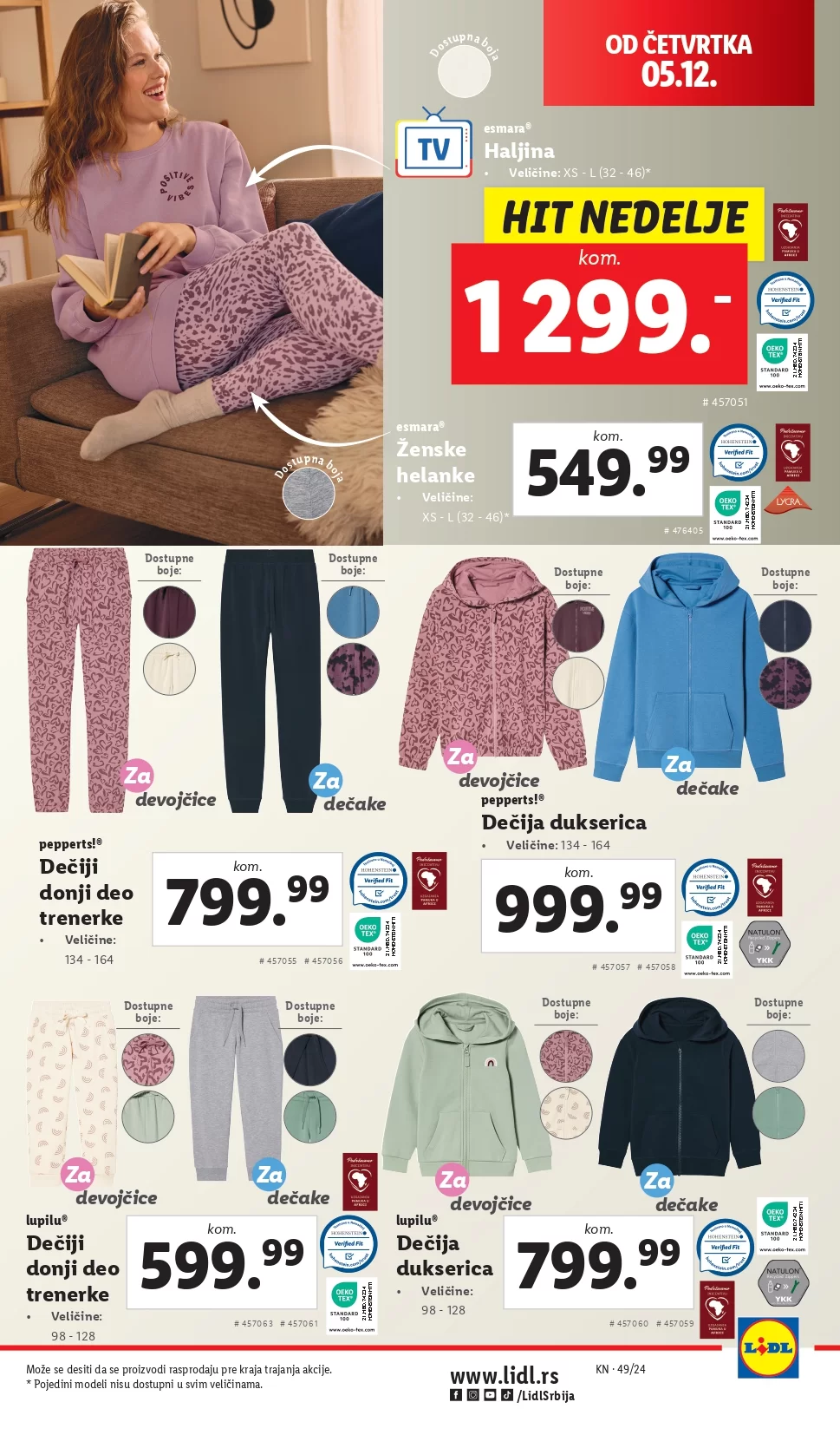 Lidl katalog NEPREHRANA 5-11.12.2024.