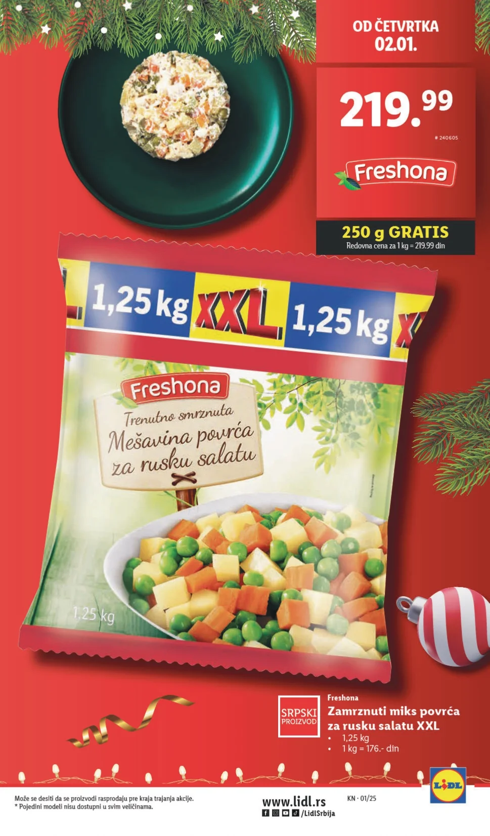 Lidl katalog PREHRANA 2-8.1.2025.