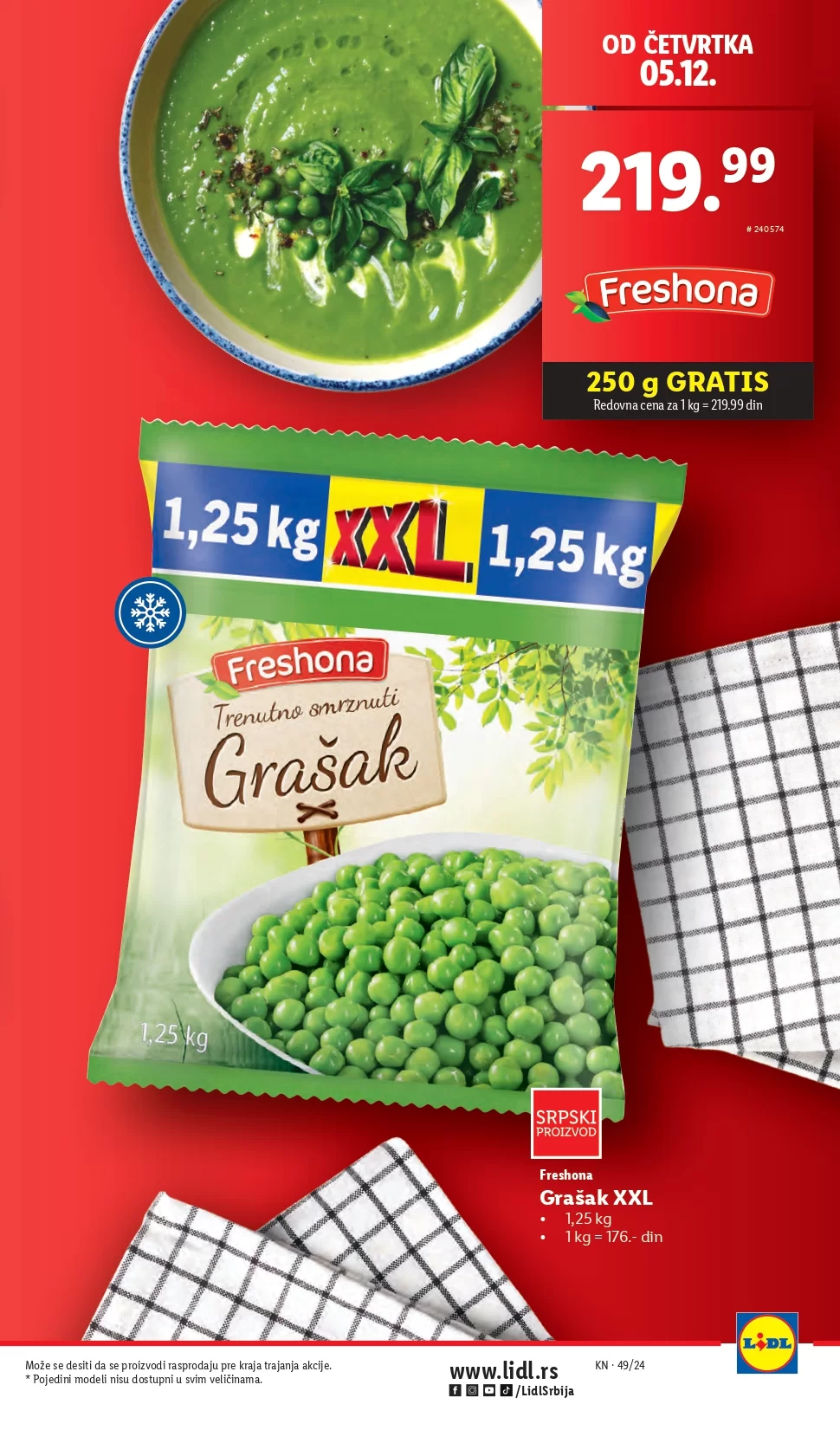 Lidl katalog PREHRANA 5-11.12.2024.